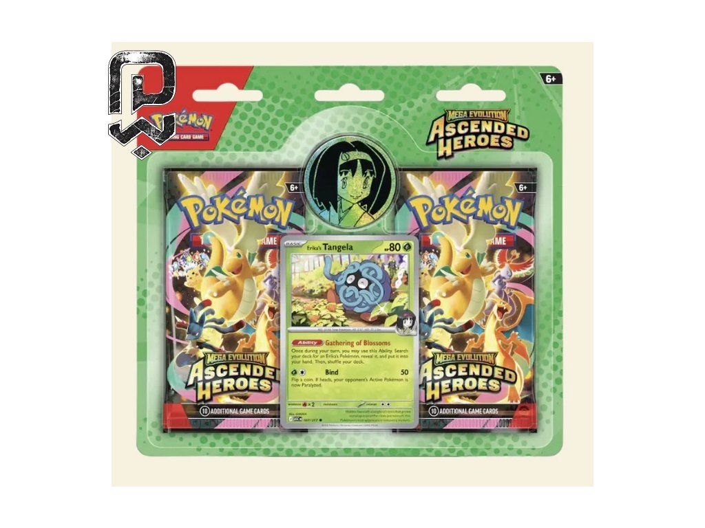 Predná strana balenia Pokémon TCG Ascended Heroes 2-Pack Blister