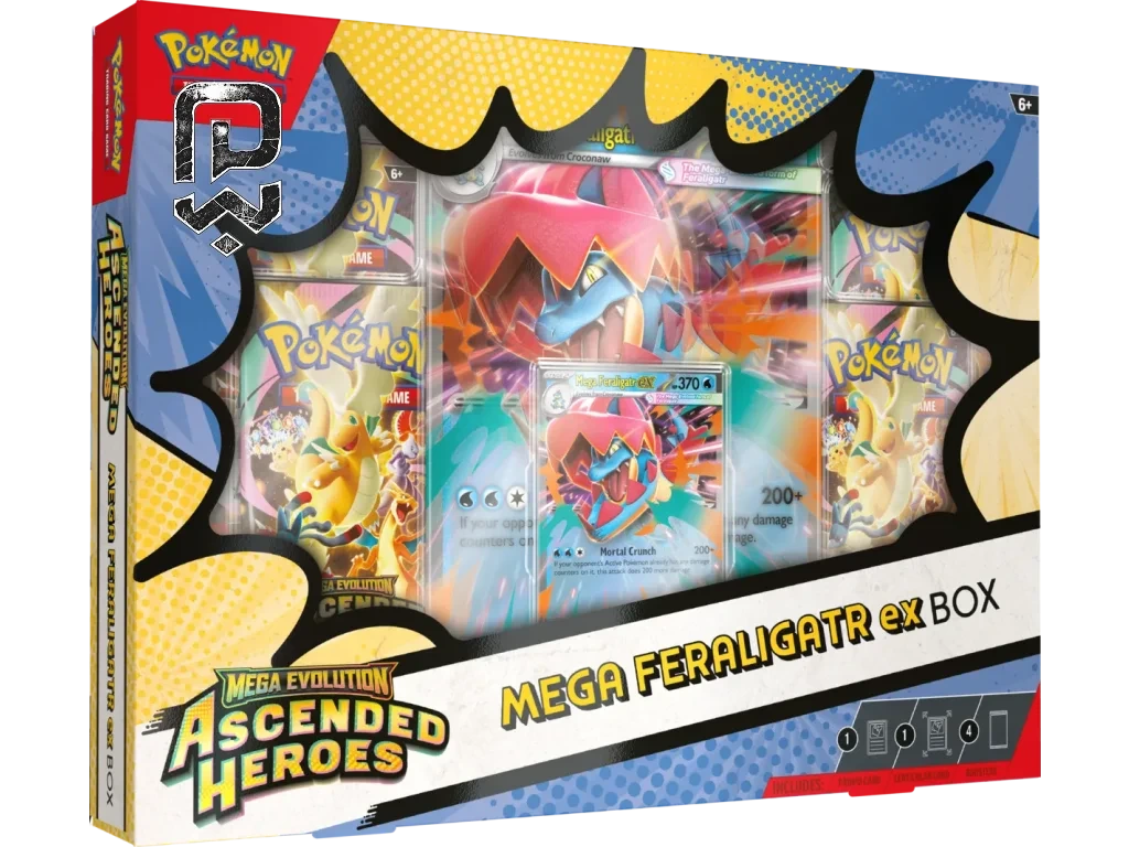 Detailný pohľad na lesklé karty Pokémon ex z edície Ascended Heroes