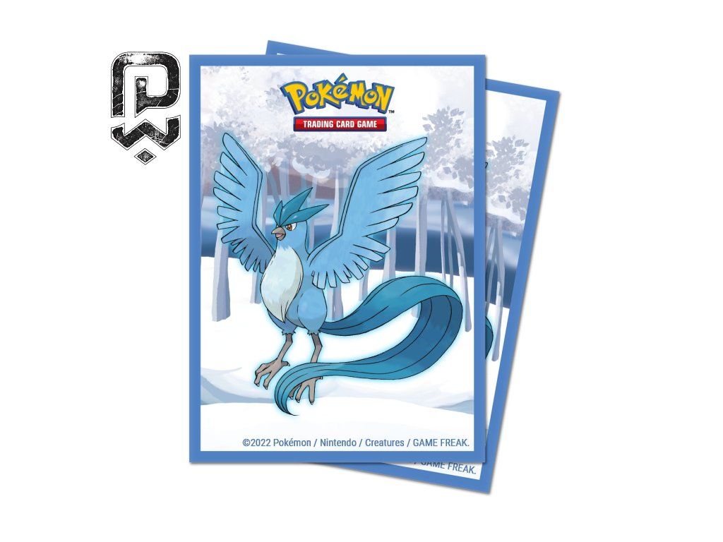 Detailní pohled na Pokémon obaly Frosted Forest