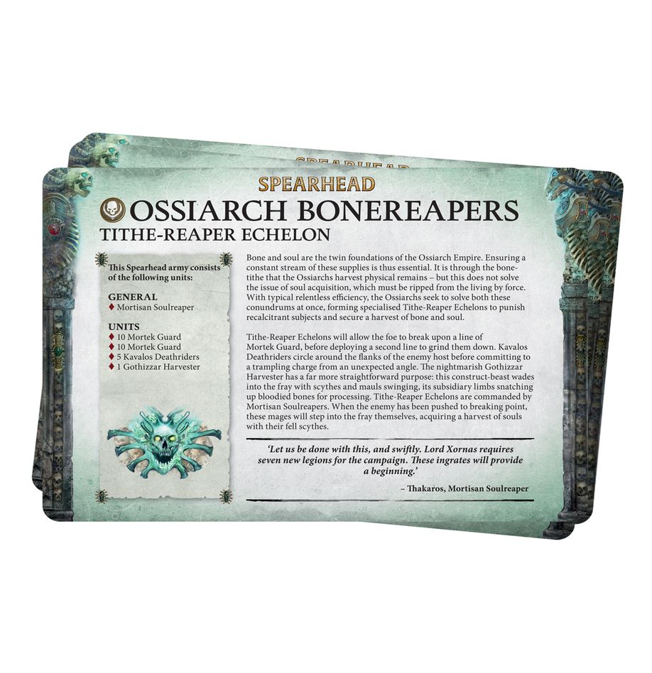 Preview from the Faction Pack: Ossiarch Bonereapers – faction rules and overviews