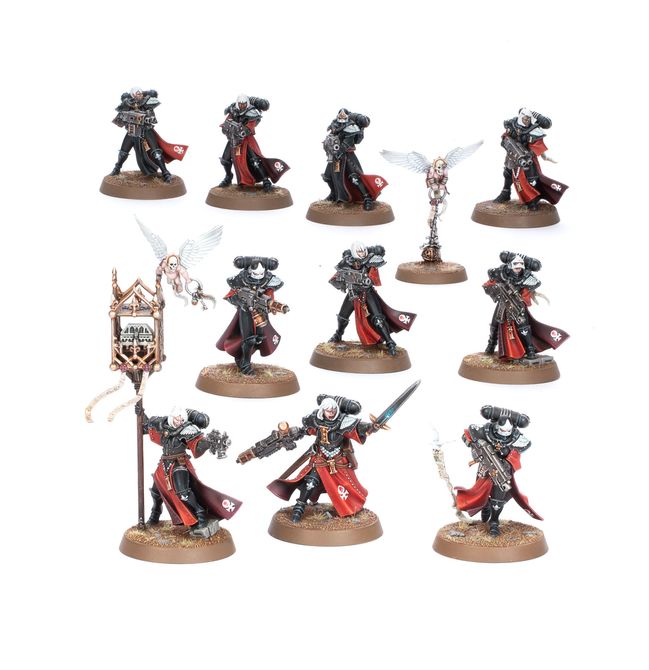 Adepta Sororitas Battle Sisters with optional weapons
