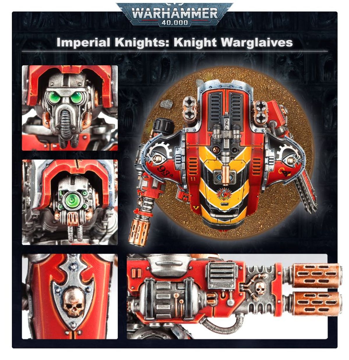Imperial Knights Knight Armigers details