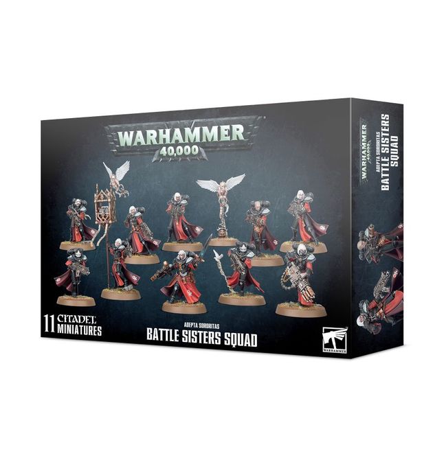 Adepta Sororitas – Battle Sisters Squad set s barvami