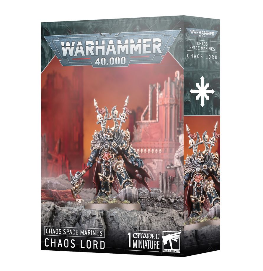 Chaos Lord – model kit with customisable head and weapon options