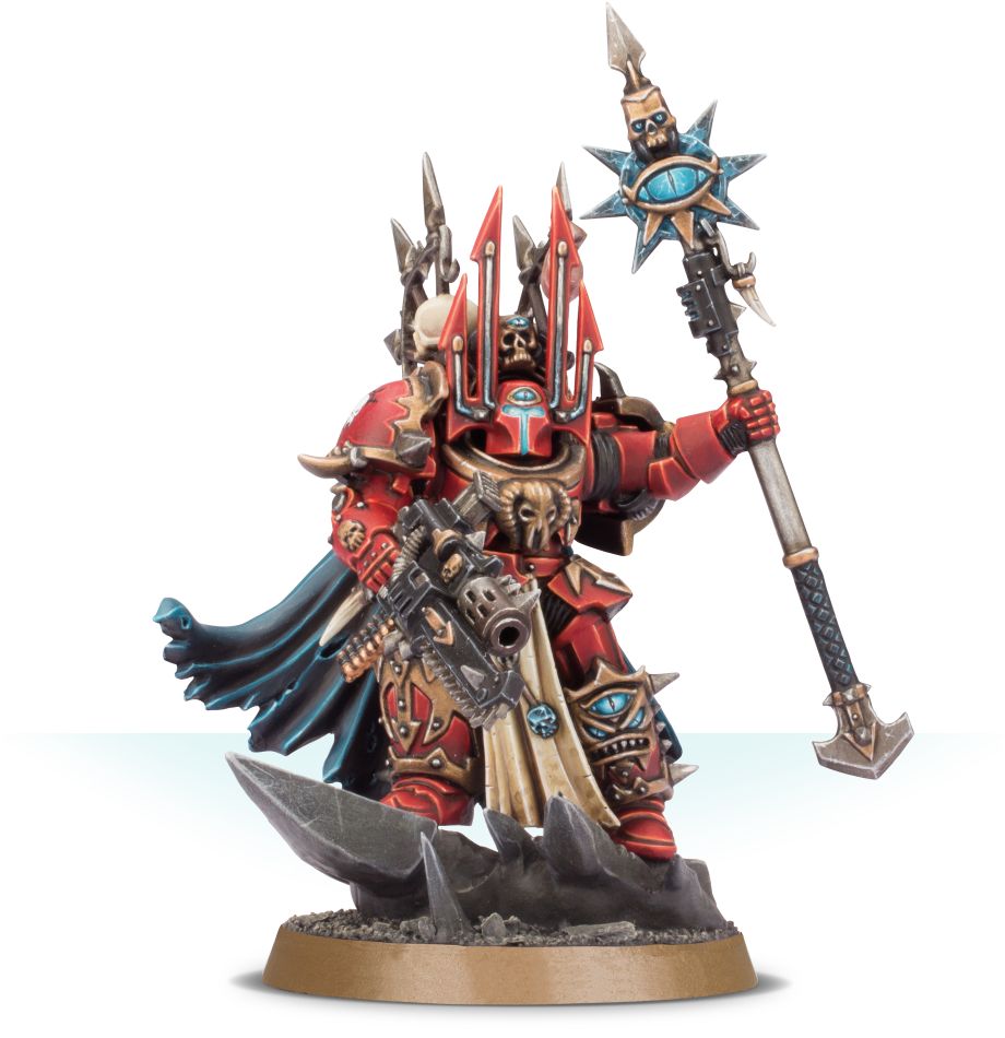 Warhammer 40,000 Chaos Lord in Terminator Armour, veliteľská miniatúra Chaos Space Marines