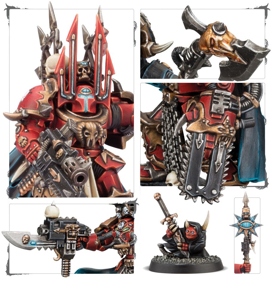 Chaos Lord in Terminator Armour – plastová miniatúra pre Warhammer 40,000