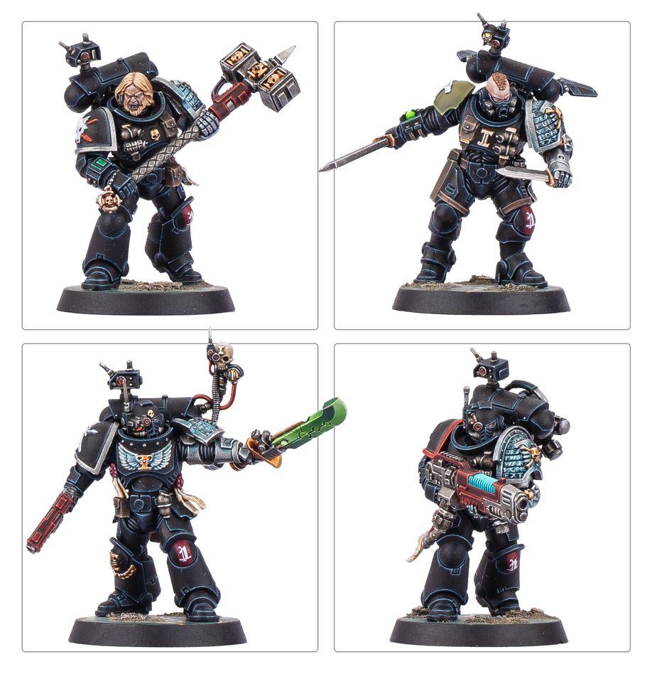 Detailní pohled na Deathwatch figurku
