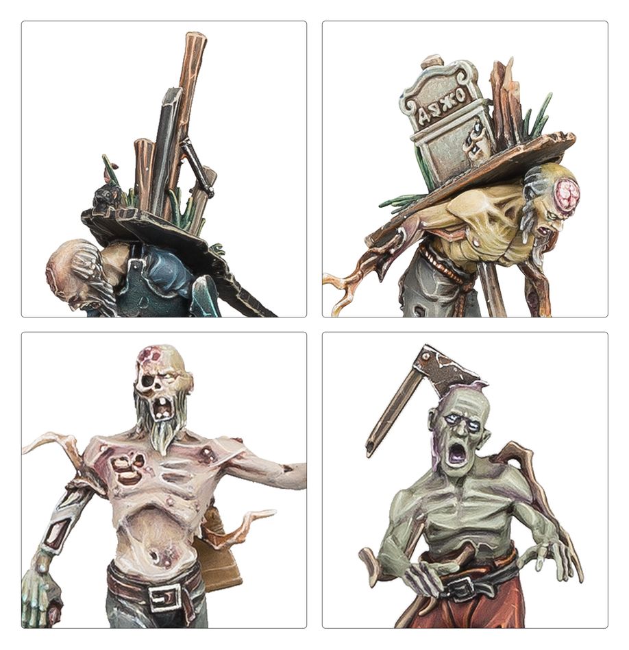 Deadwalker Zombies miniatures fully assembled