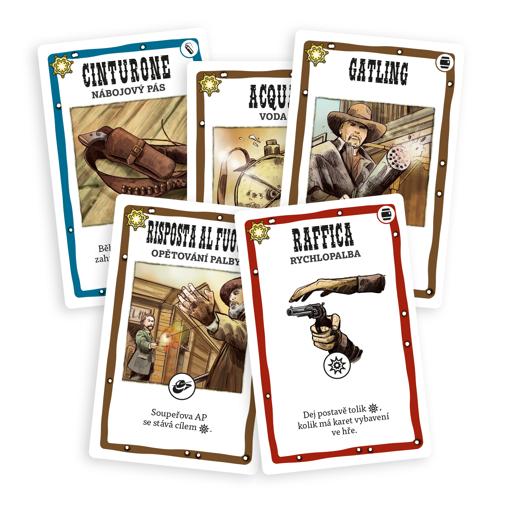 The compact Bang! Duel box with Western-style artwork.