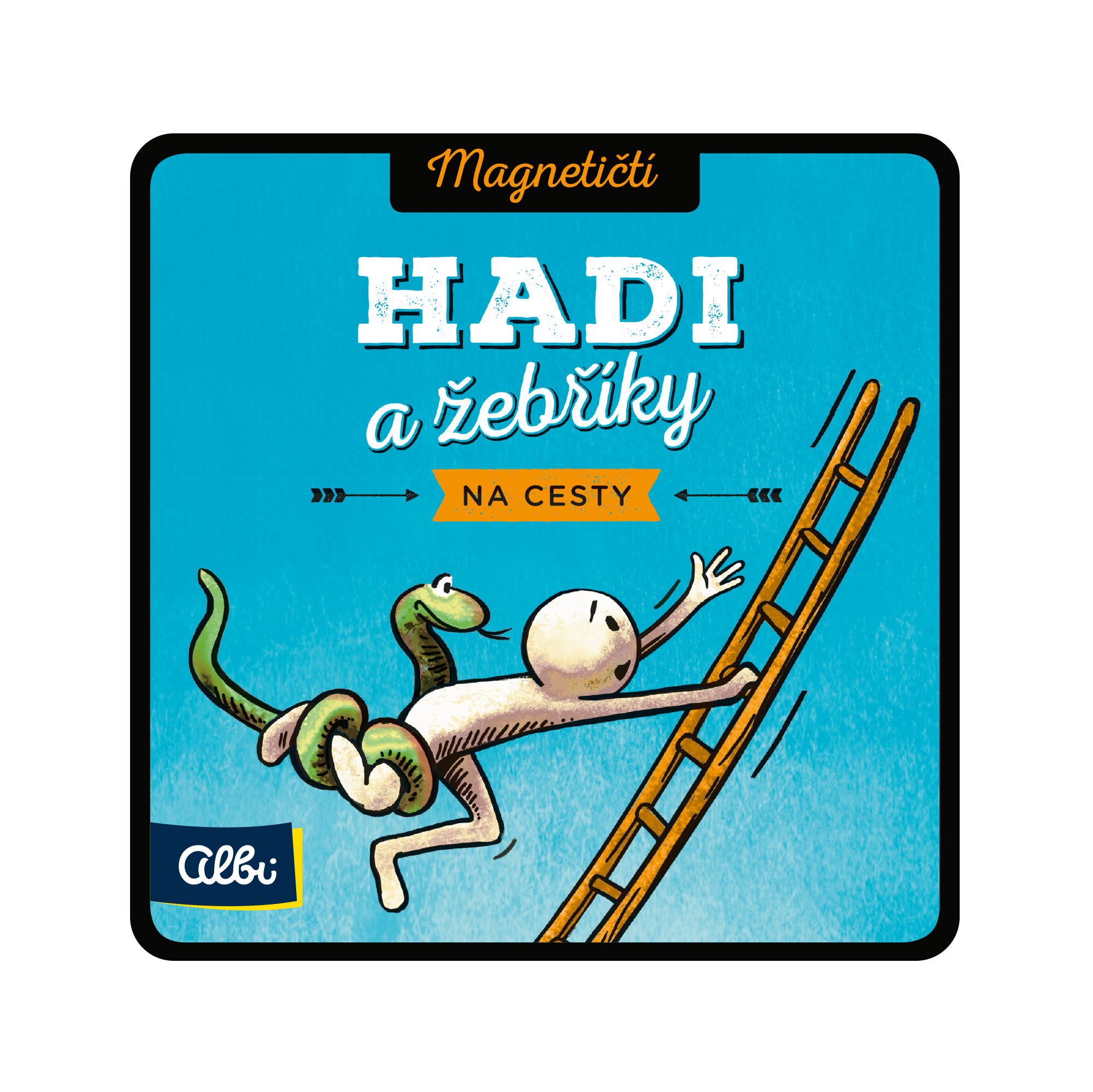 Players enjoying a game of Magnetic Snakes and Ladders