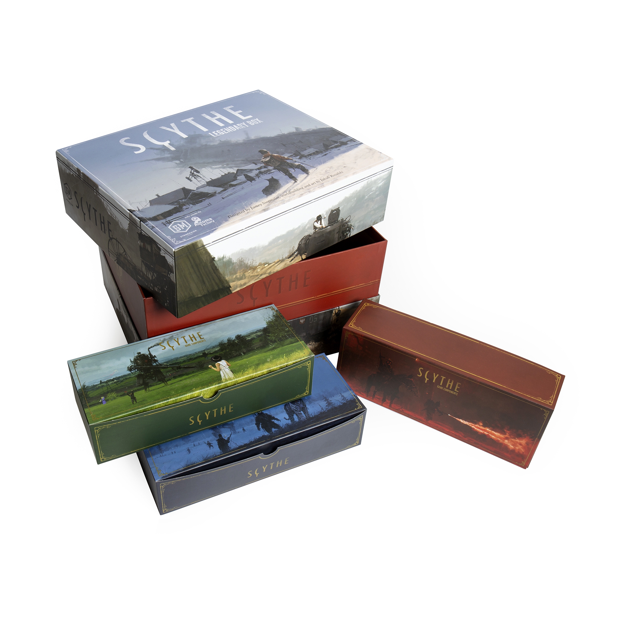 Detailní pohled na stylovou krabici Legendary Box.