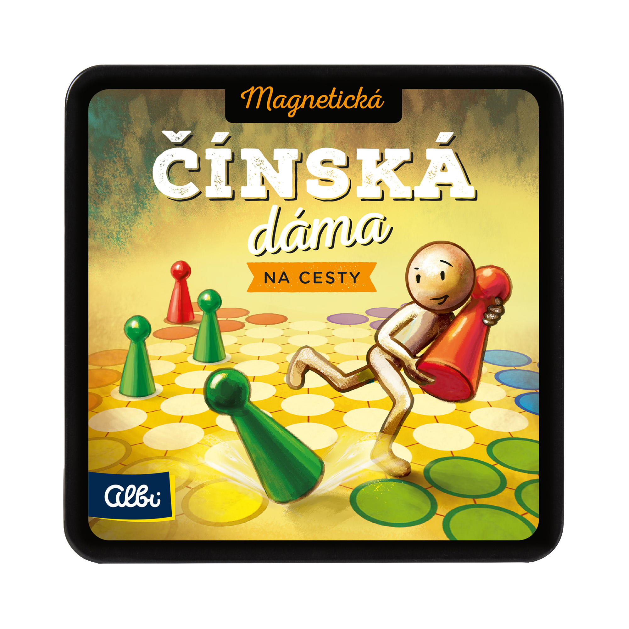 Magnetická Čínská dáma na herním plánu