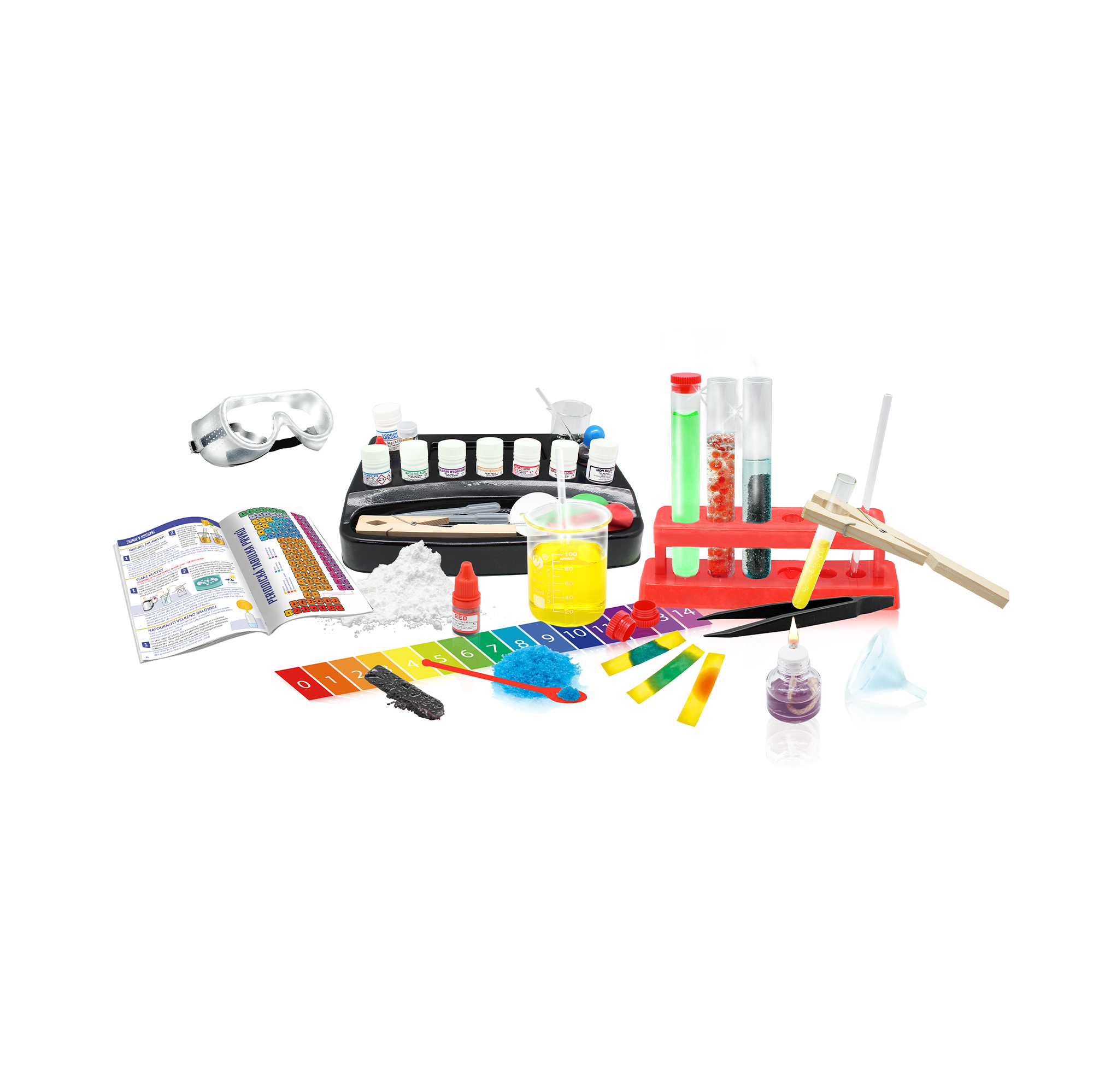 Laboratory equipment and tools in the package