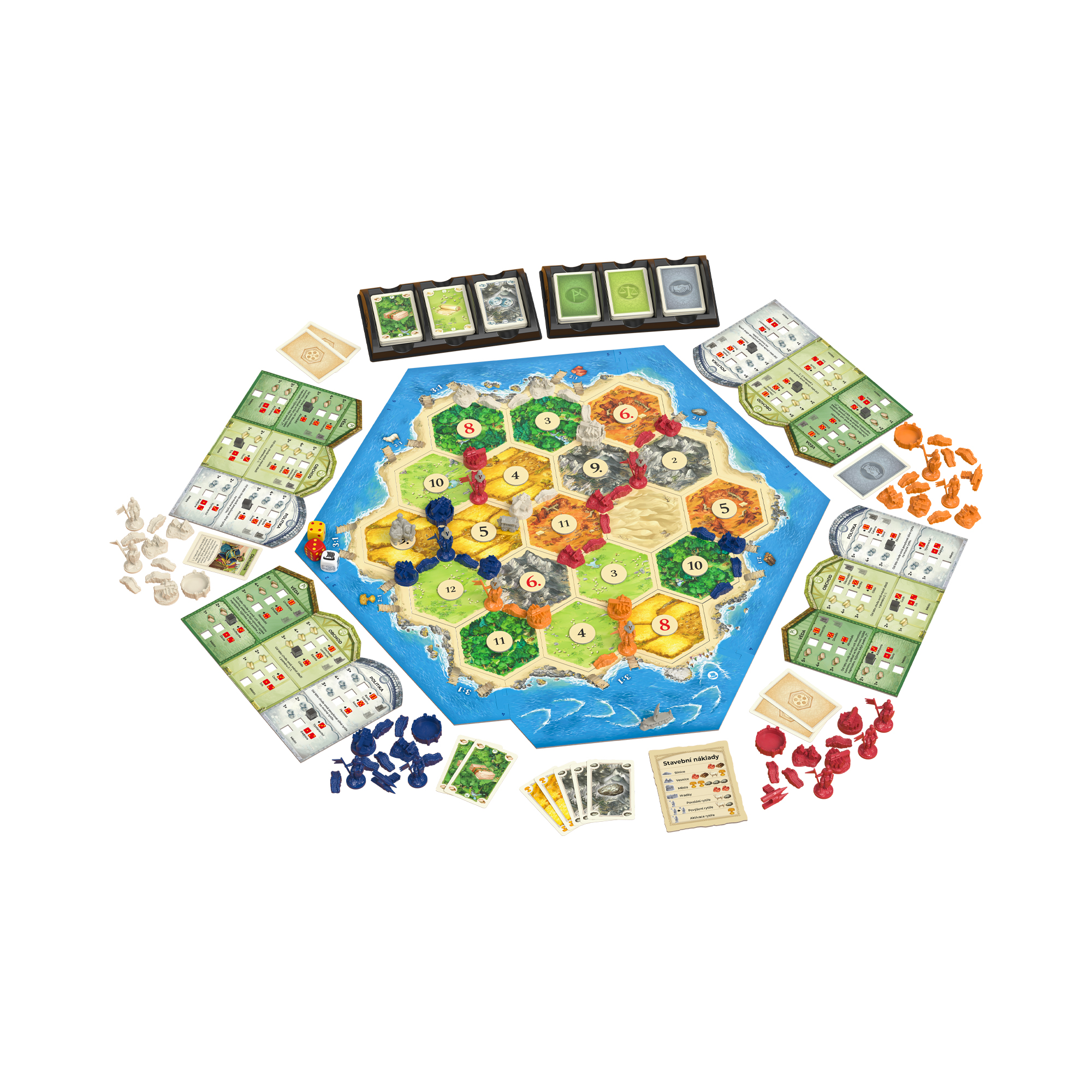 Close-up of the barbarian ship approaching the shores of the island of Catan.