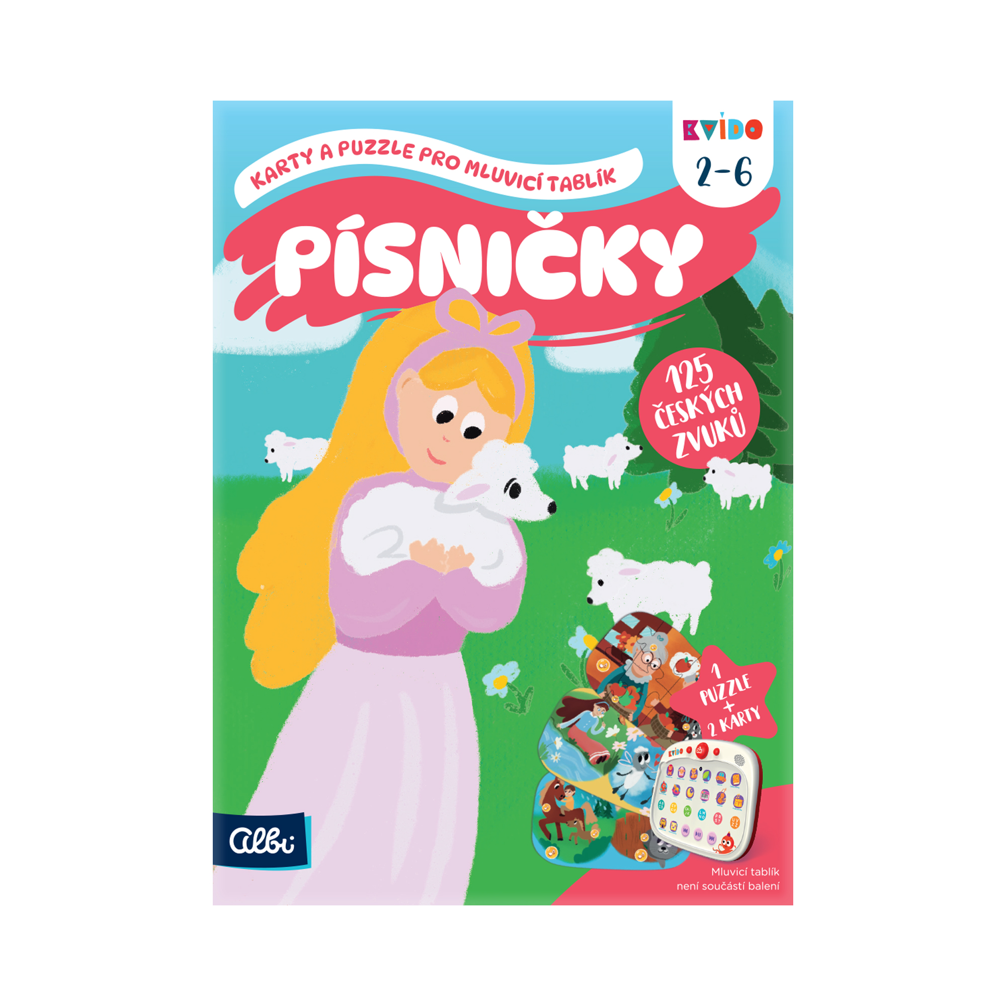 Kvído - Karty a puzzle pro mluvicí tablík: Písničky
