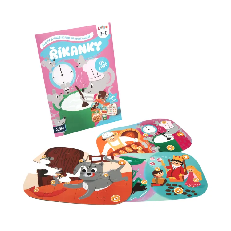 Karty a puzzle pre hovoriaci tablík Riekanky
