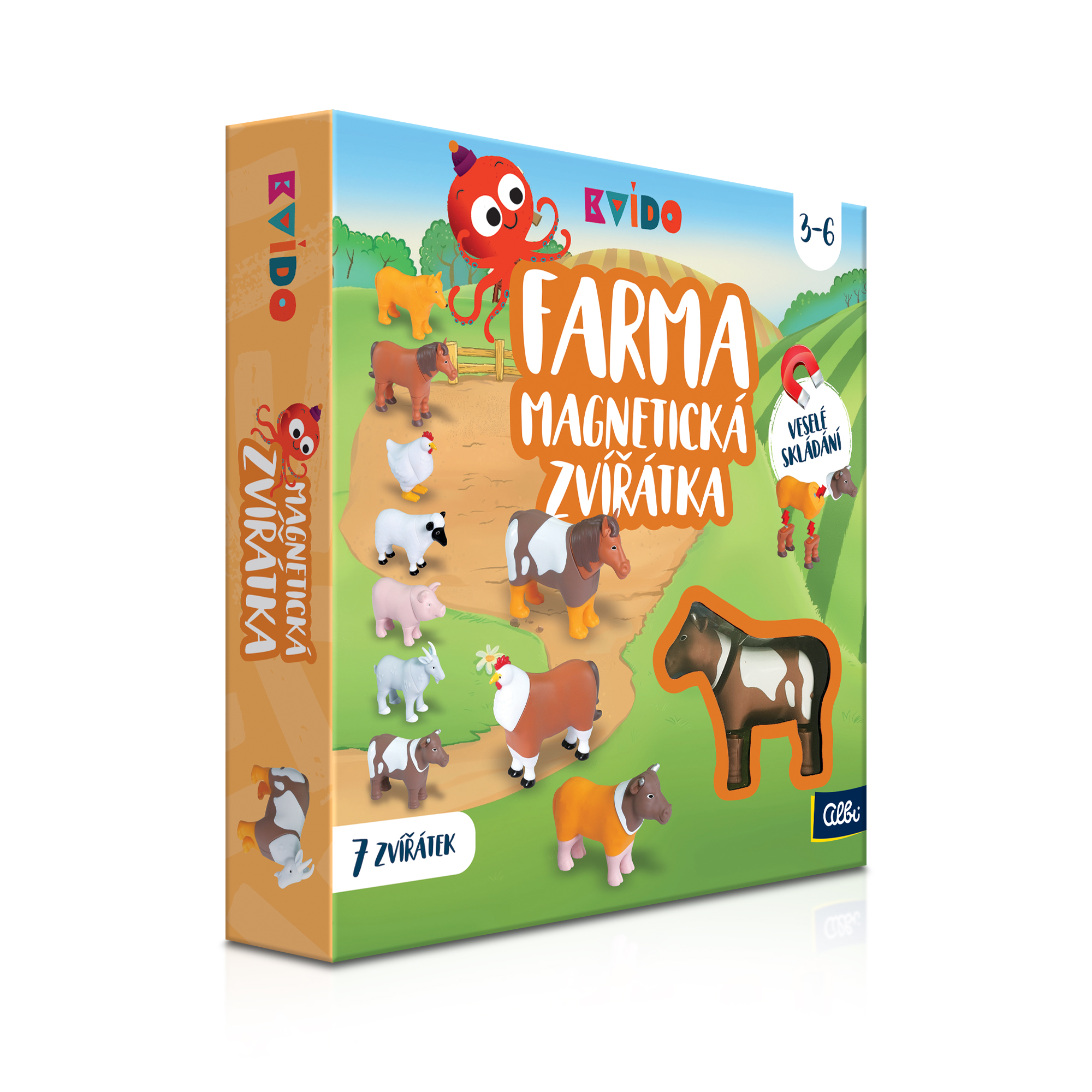 Kvído - Magnetické zvieratká: Farma