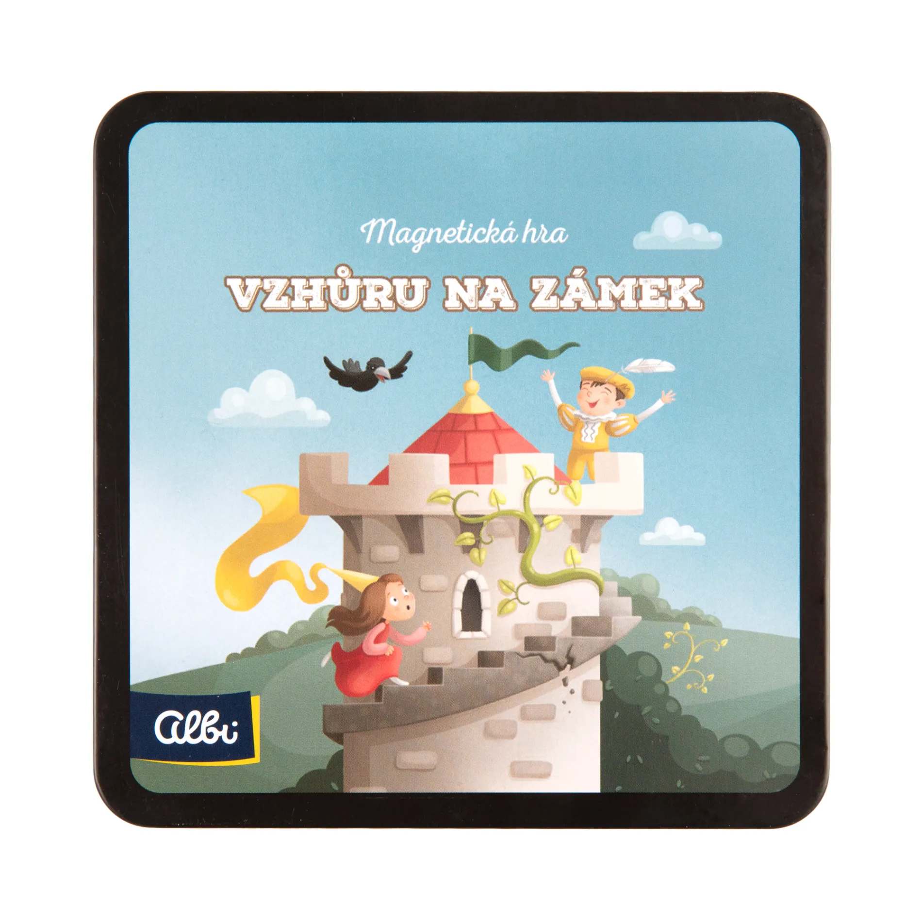 Herní plán hry Vzhůru na zámek s magnetickými figurkami
