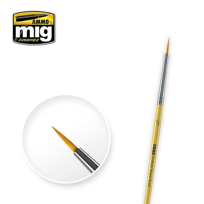 AMMO by Mig Jimenez 5/0 Synthetic Round Detail Brush