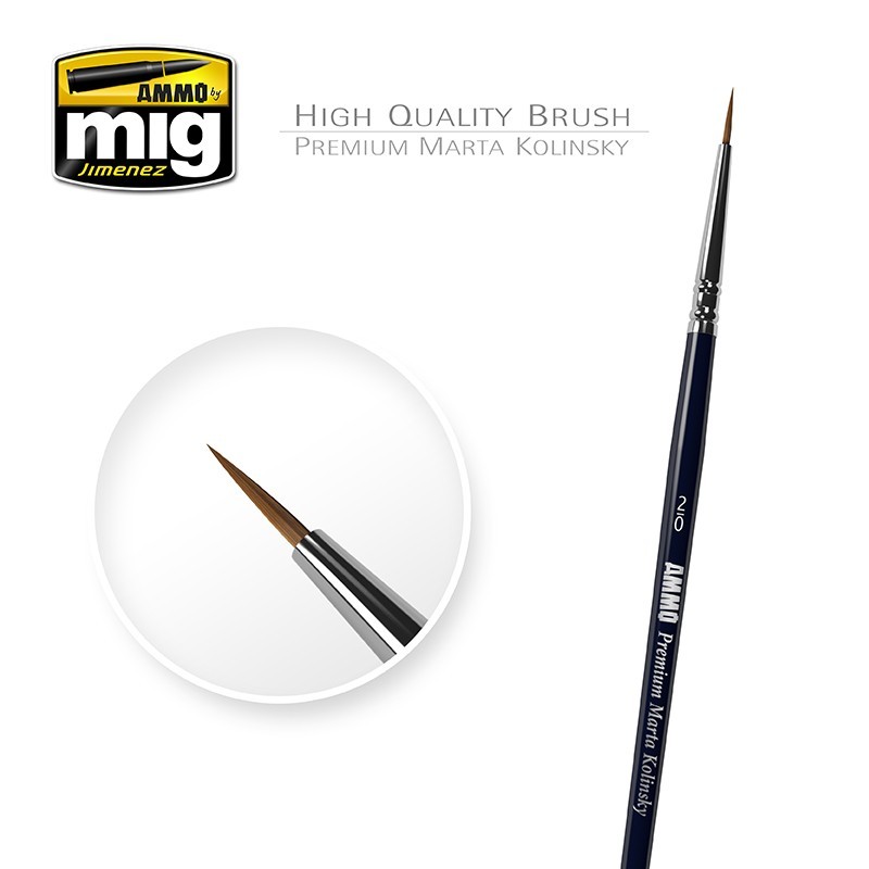 Premium High Quality Round Brush 2/0
