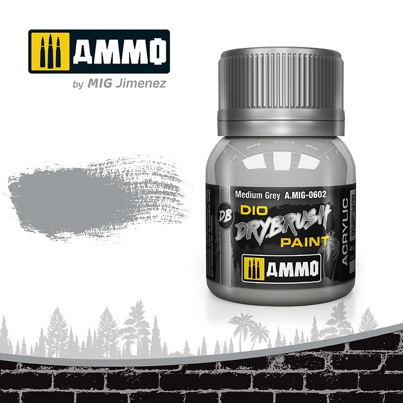 DRYBRUSH Medium Grey A.MIG-0602