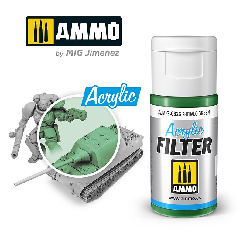 Acrylic Filter Phthalo Green