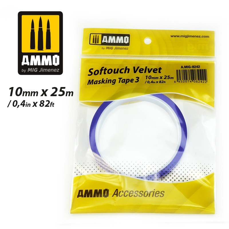 AMMO Velvet Softouch Masking Tape 10mm (25m)