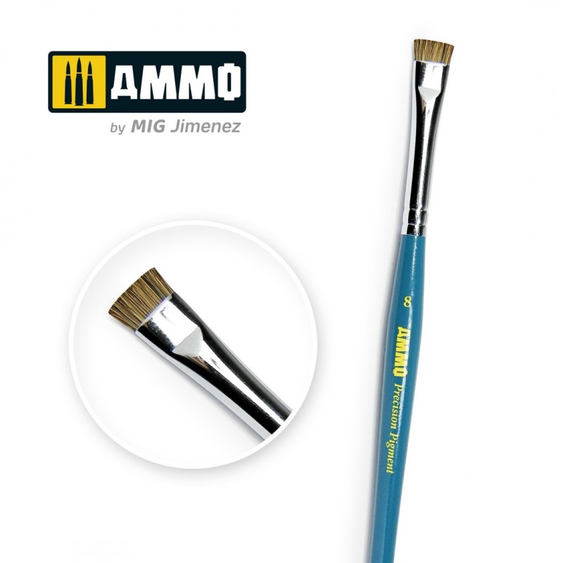 AMMO Precision Pigment Brush – sada 8 štětců na pigmenty