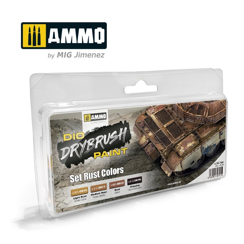 Drybrush sada – Rust Colors