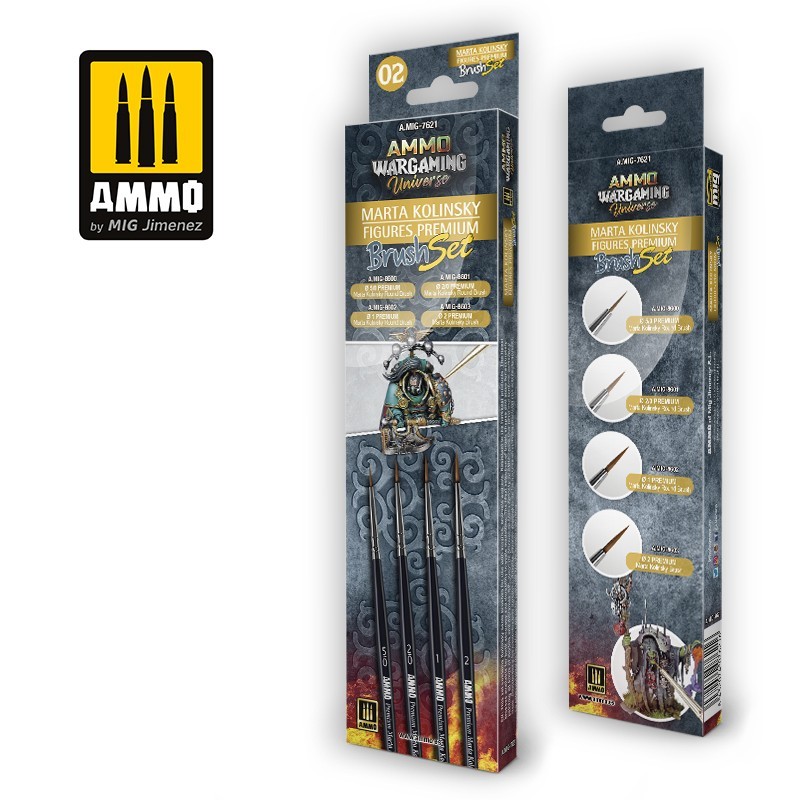 AMMO Wargaming Universe – Marta Kolinsky Figures Premium Brush Set