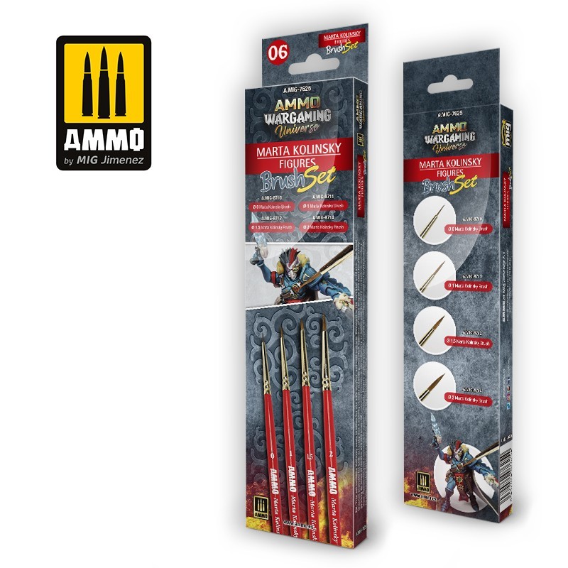 AMMO Wargaming Universe – Marta Kolinsky Figures Brush Set