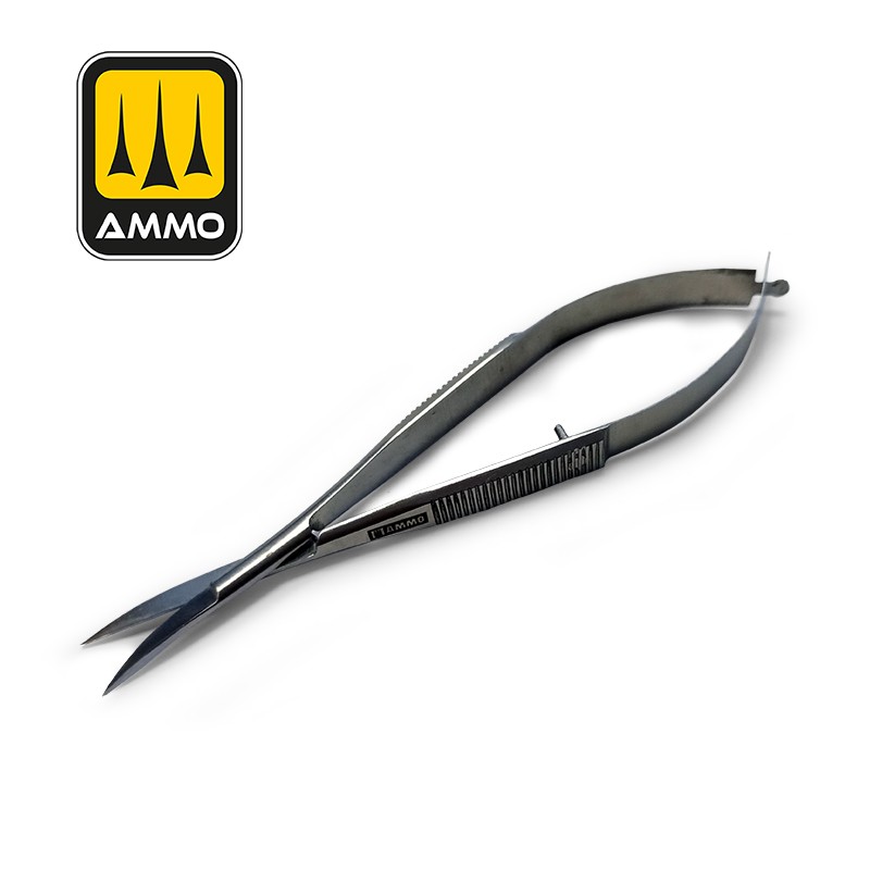 Precision Curved Scissors for Model Detailing