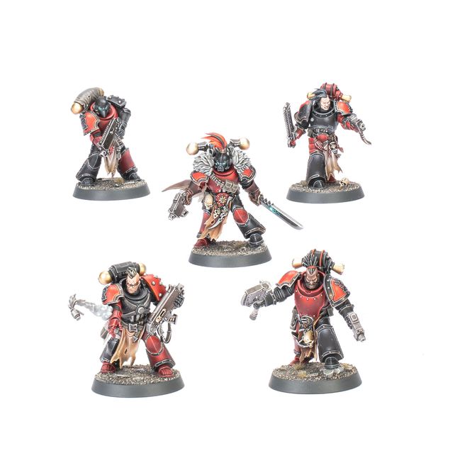 Red Corsairs Raiders – detail miniatur