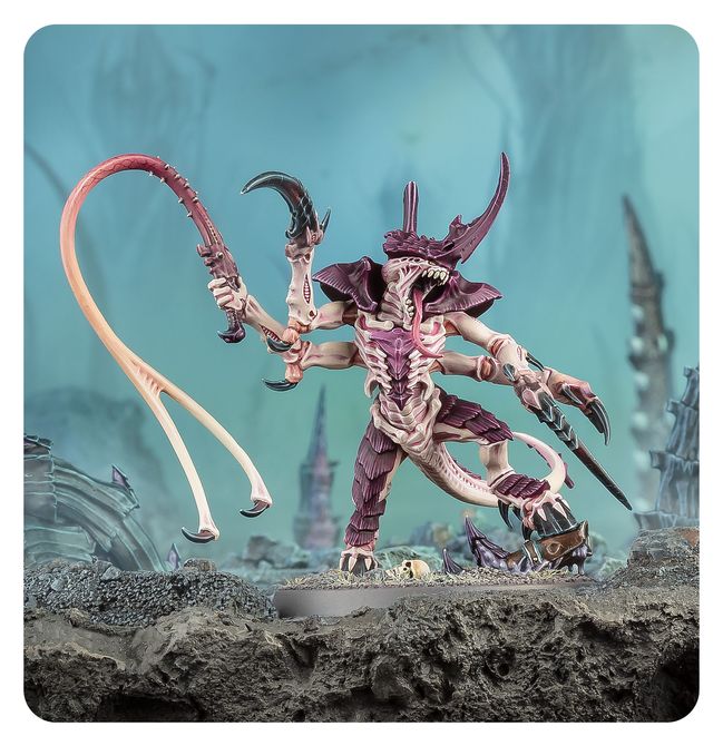 Tyranid Prime with Lash Whip přední pohled