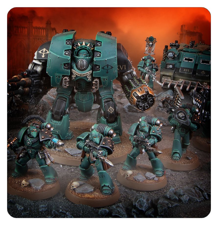 Contents of the Legiones Astartes Combat Force box