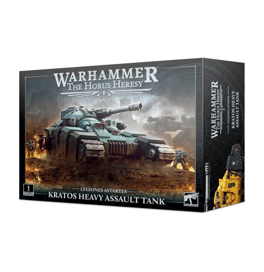 Kratos Heavy Assault Tank in legion colours on the battlefield