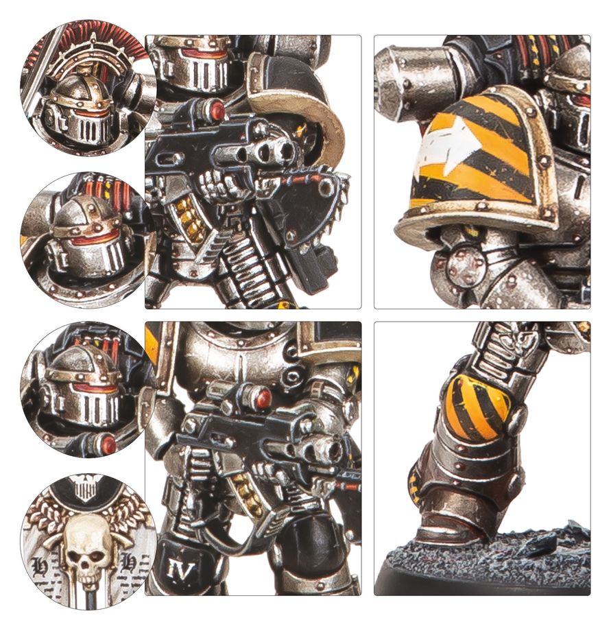 Painted MKII armour with crisp highlights and legion markings