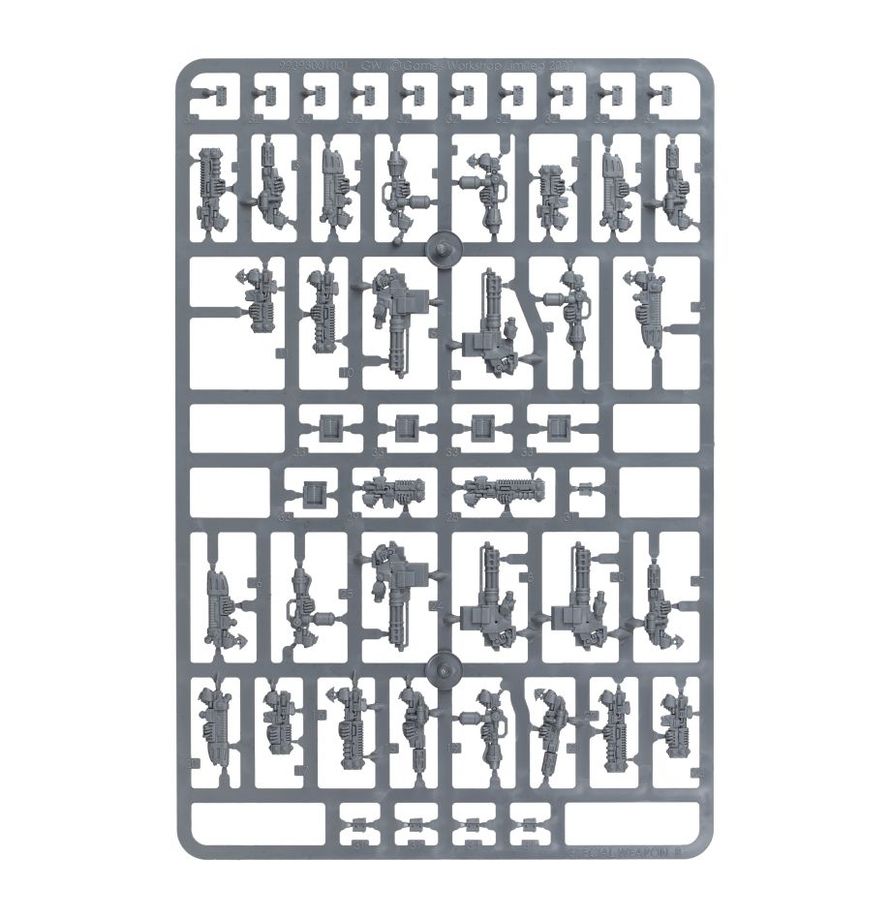 Legiones Astartes squad equipped with special weapons from the upgrade set