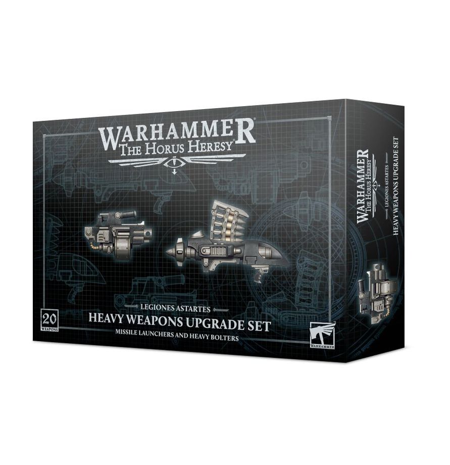 Legiones Astartes squad equipped with heavy bolters and missile launchers