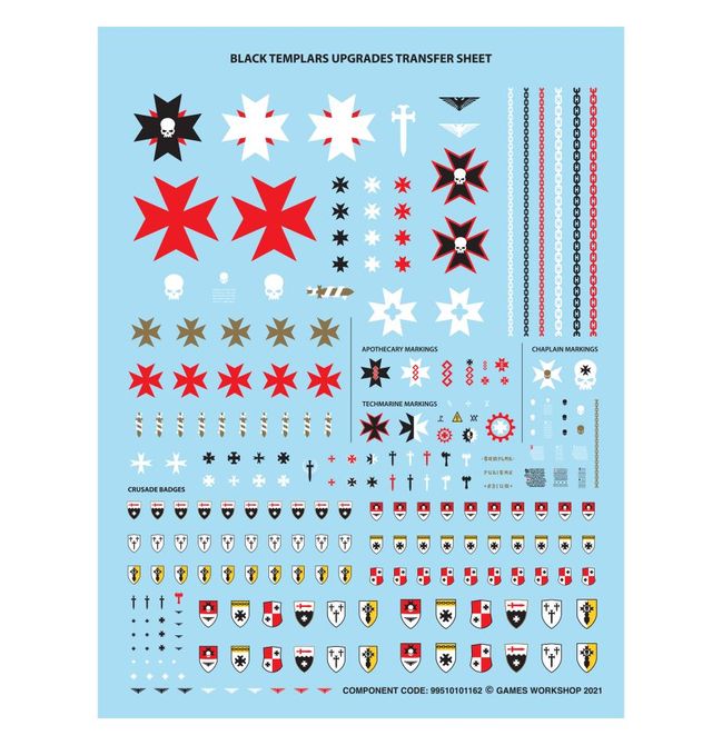 Black Templars model accessories