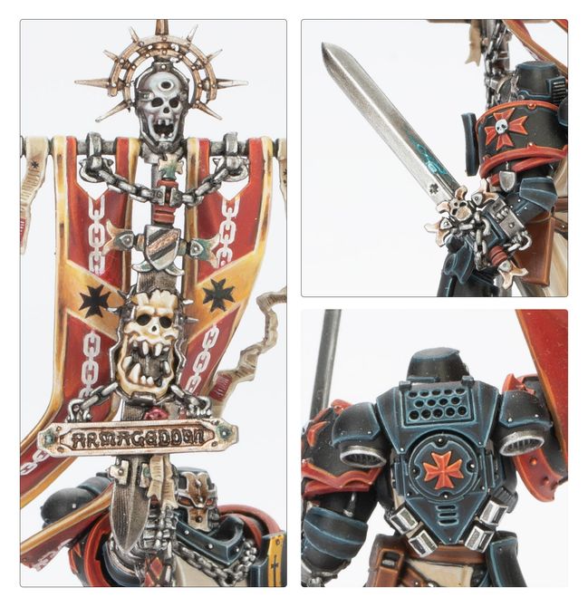 Black Templars Crusade Ancient banner detail