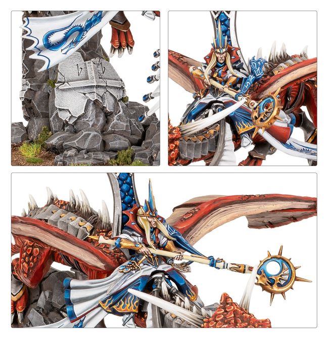 Lord on Dragon as the centrepiece of a High Elf Realms army
