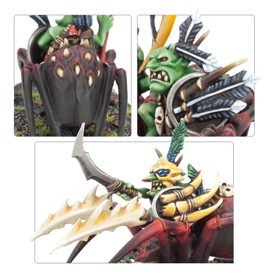 Grot Spider Riders as fast light cavalry for Age of Sigmar