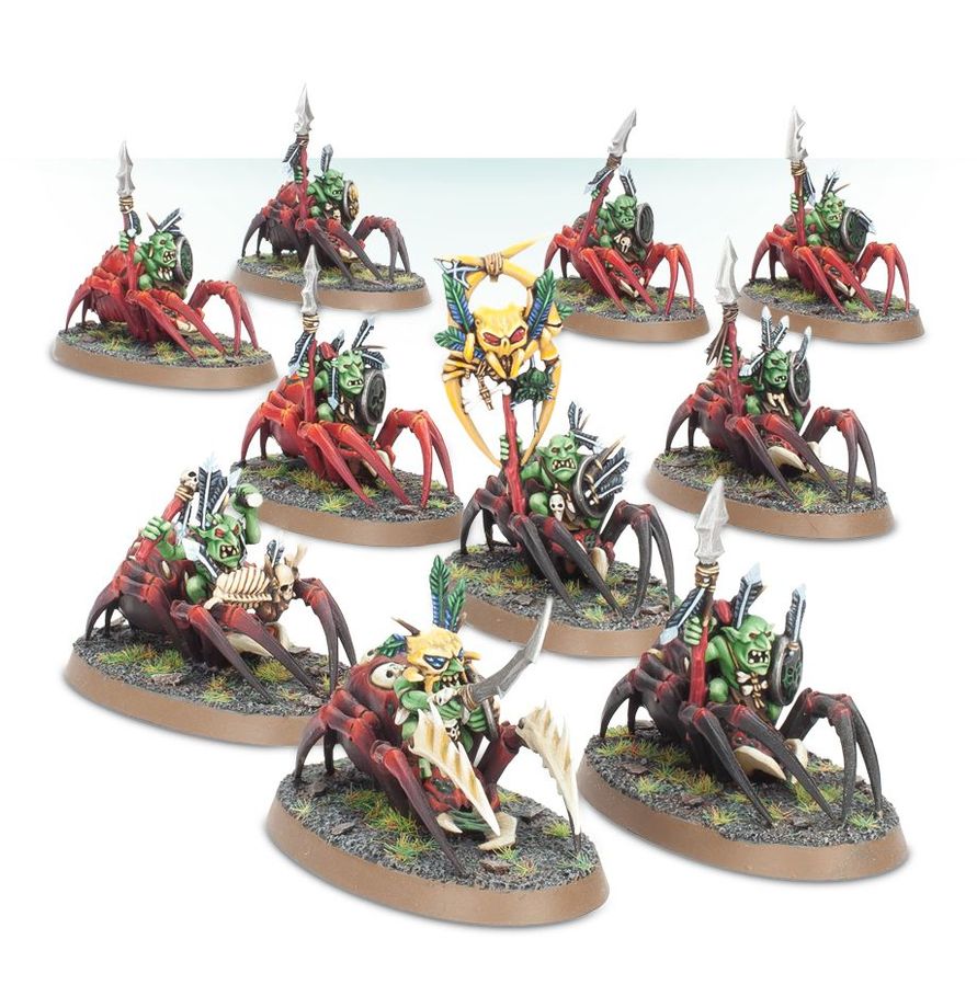 Warhammer Age of Sigmar: Gloomspite Gitz - Grot Spider Riders box art