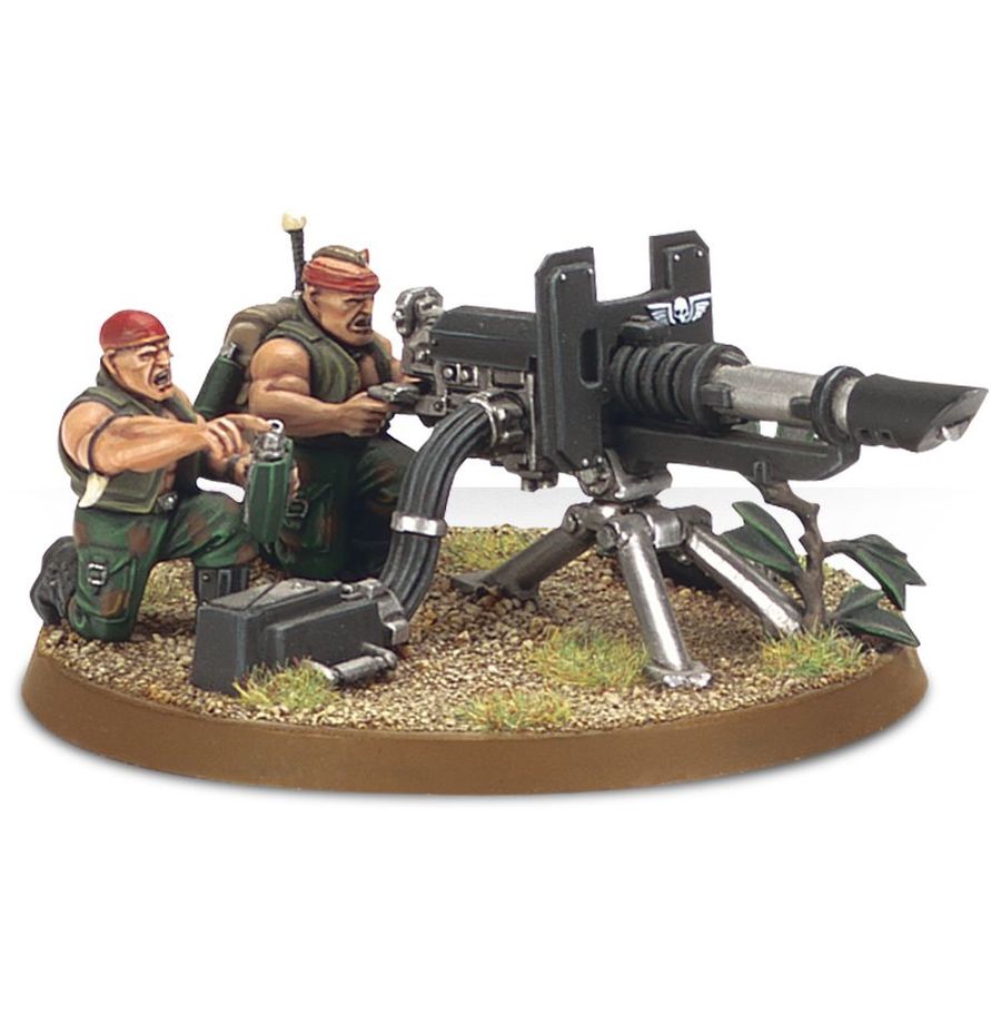Catachan Astra Militarum heavy weapons team ready to fire