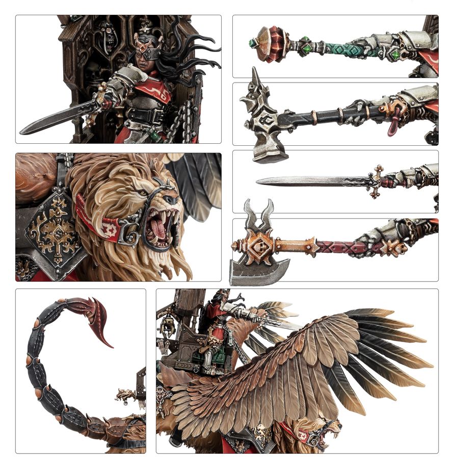 Monumental Tahlia Vedra silhouette for Age of Sigmar