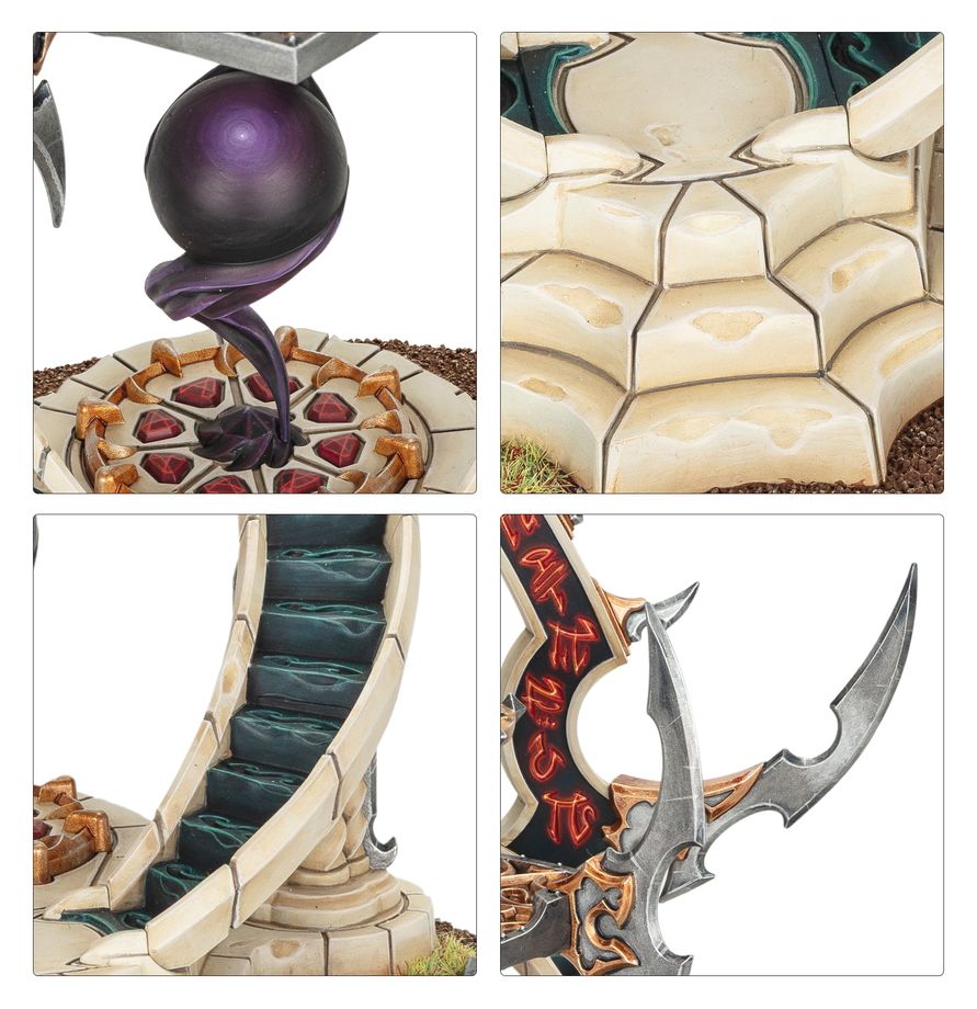 Painting details of the Shrine of Dark Tribute