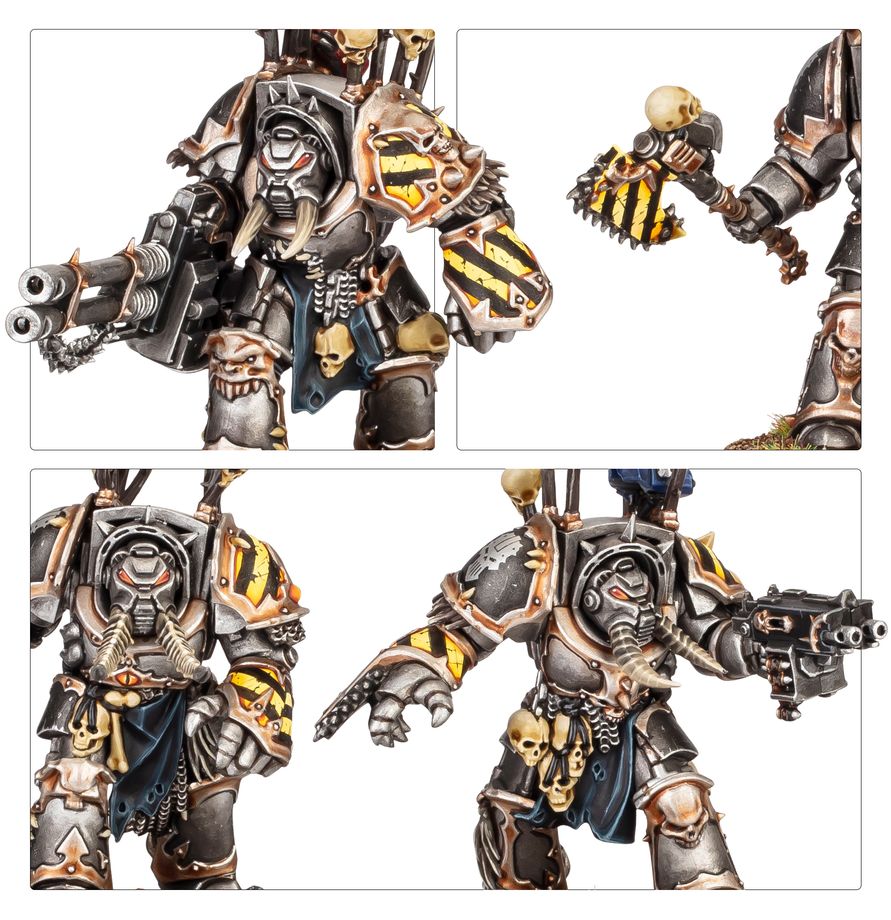 Iron Warriors postupujúci do stredu bojiska