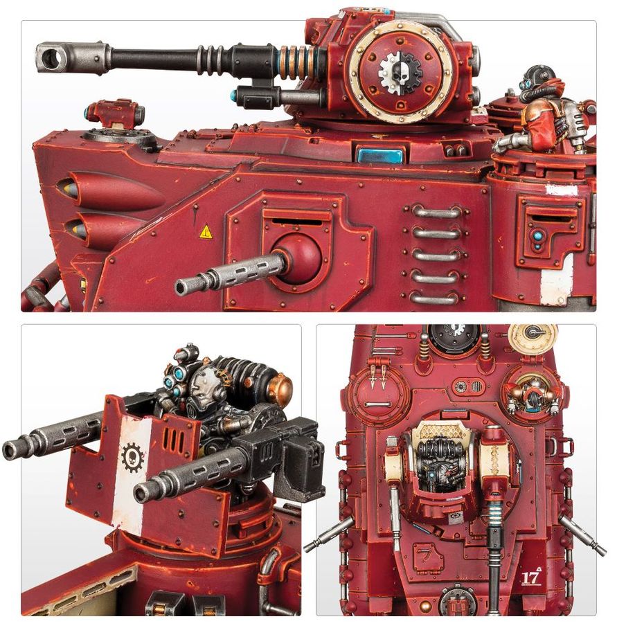 Detail mechanických prvkov Adeptus Mechanicus