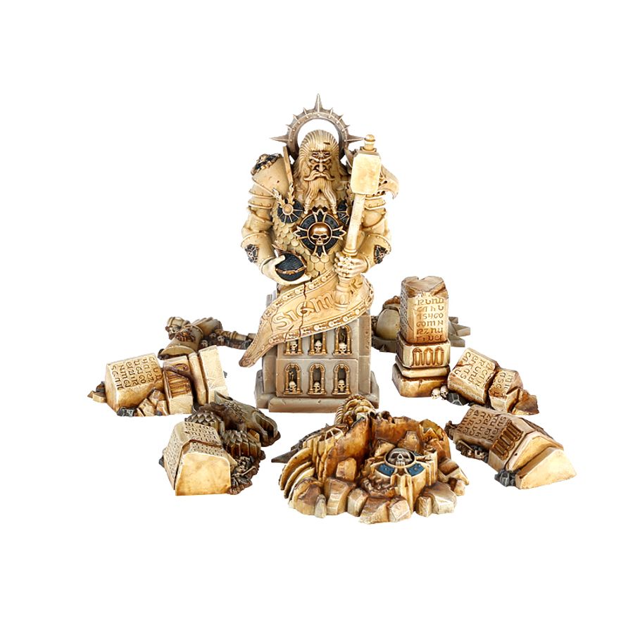 Ruiny Timeworn Ruins umiestnené na bojisku Age of Sigmar
